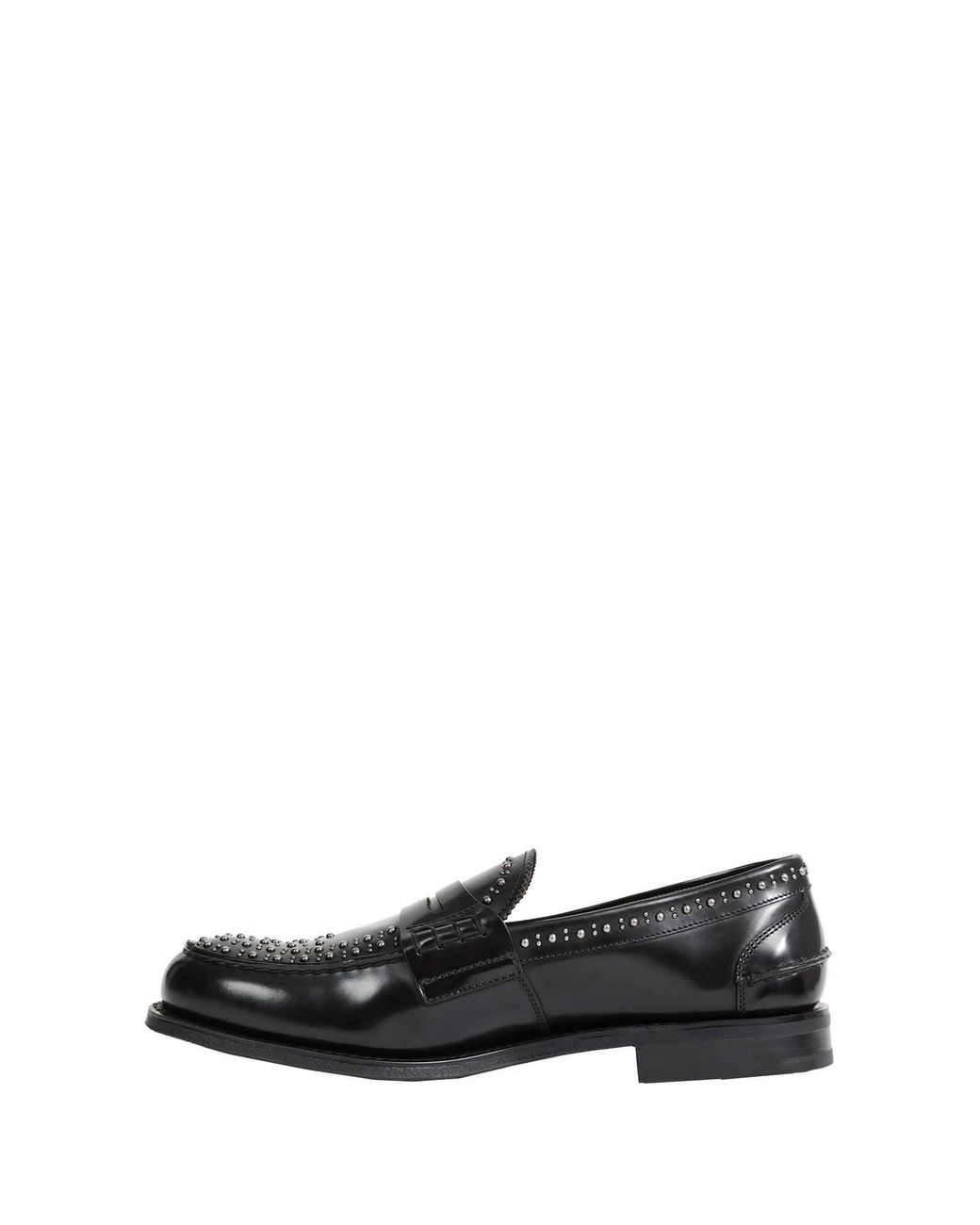 Church's Black Pembrey Met Stud-Embellished Loafers for men