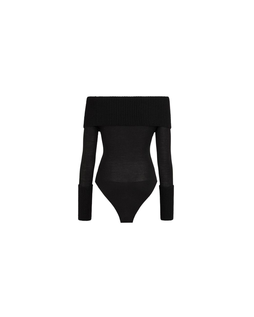 Alaïa Black Alaïa Off-Shoulder Bodysuit