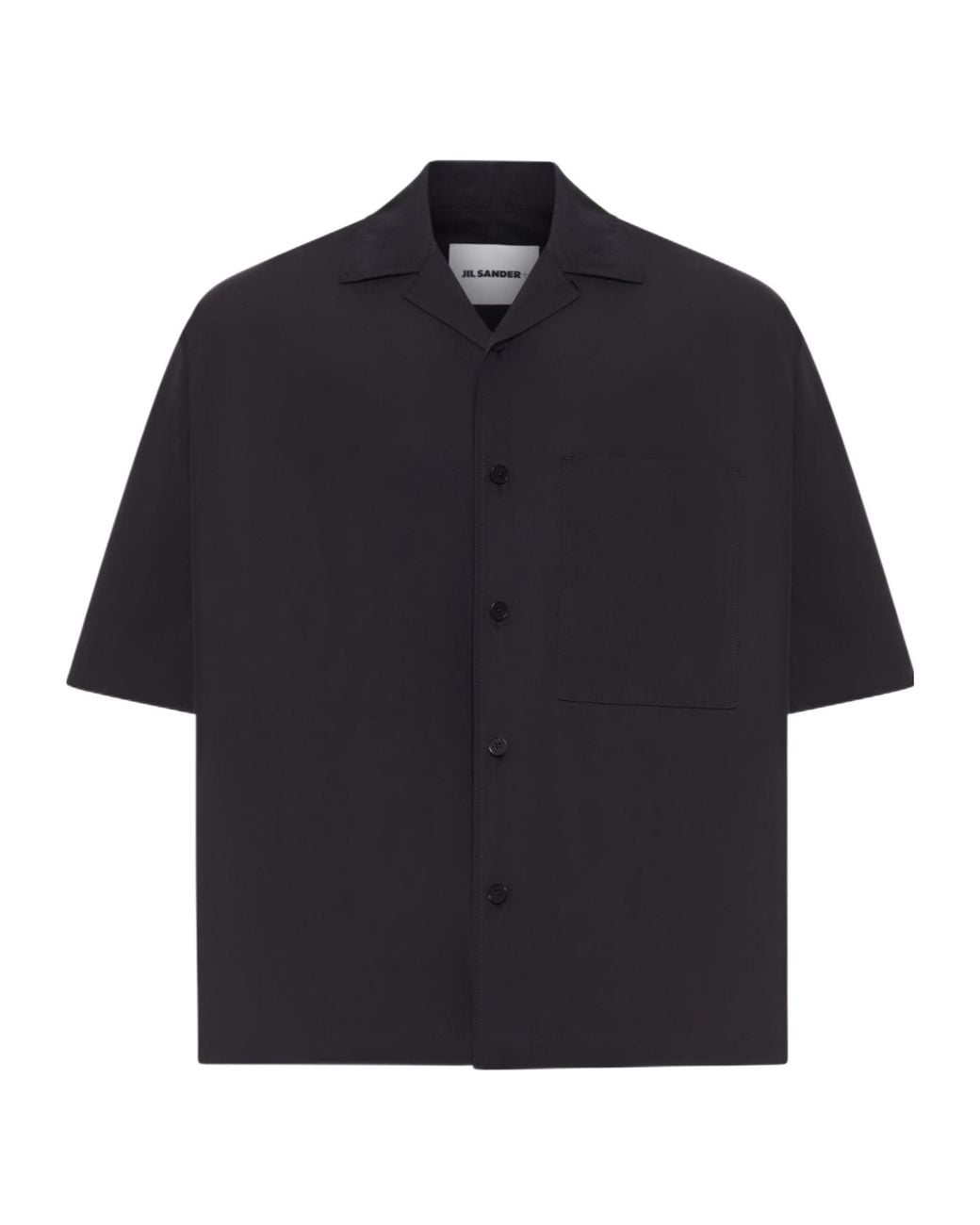 Jil Sander Blue Short Sleeve Buttoned Shirt for men