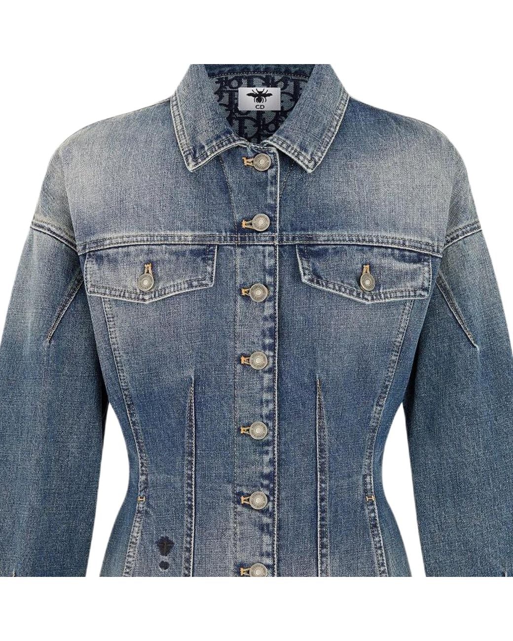 Dior Blue Fitted Denim Jacket