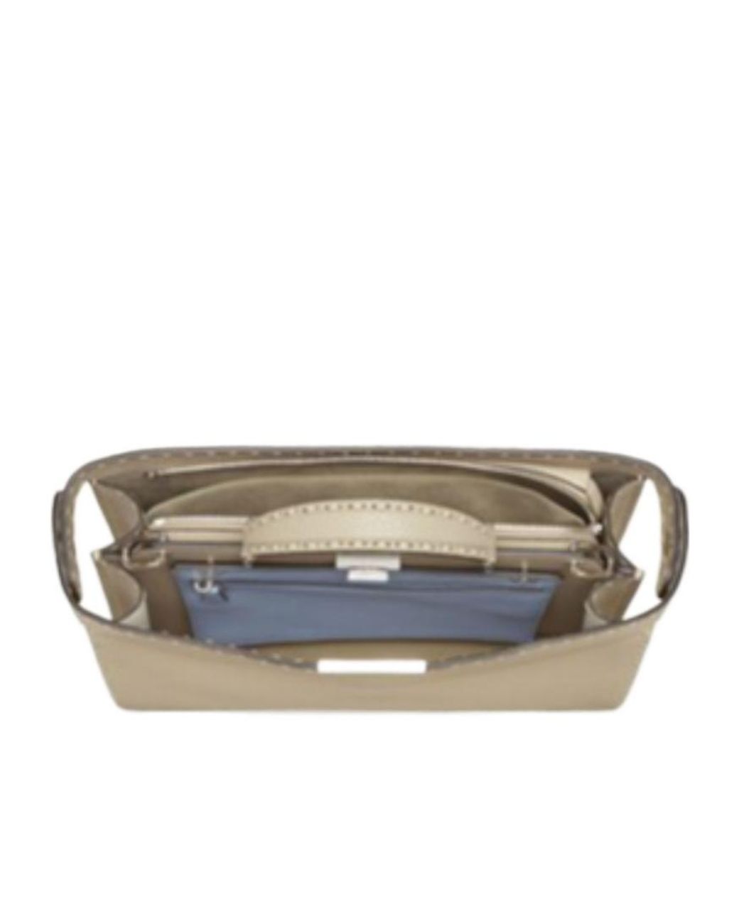 Fendi Metallic Peekaboo Medium Tote Bag for men