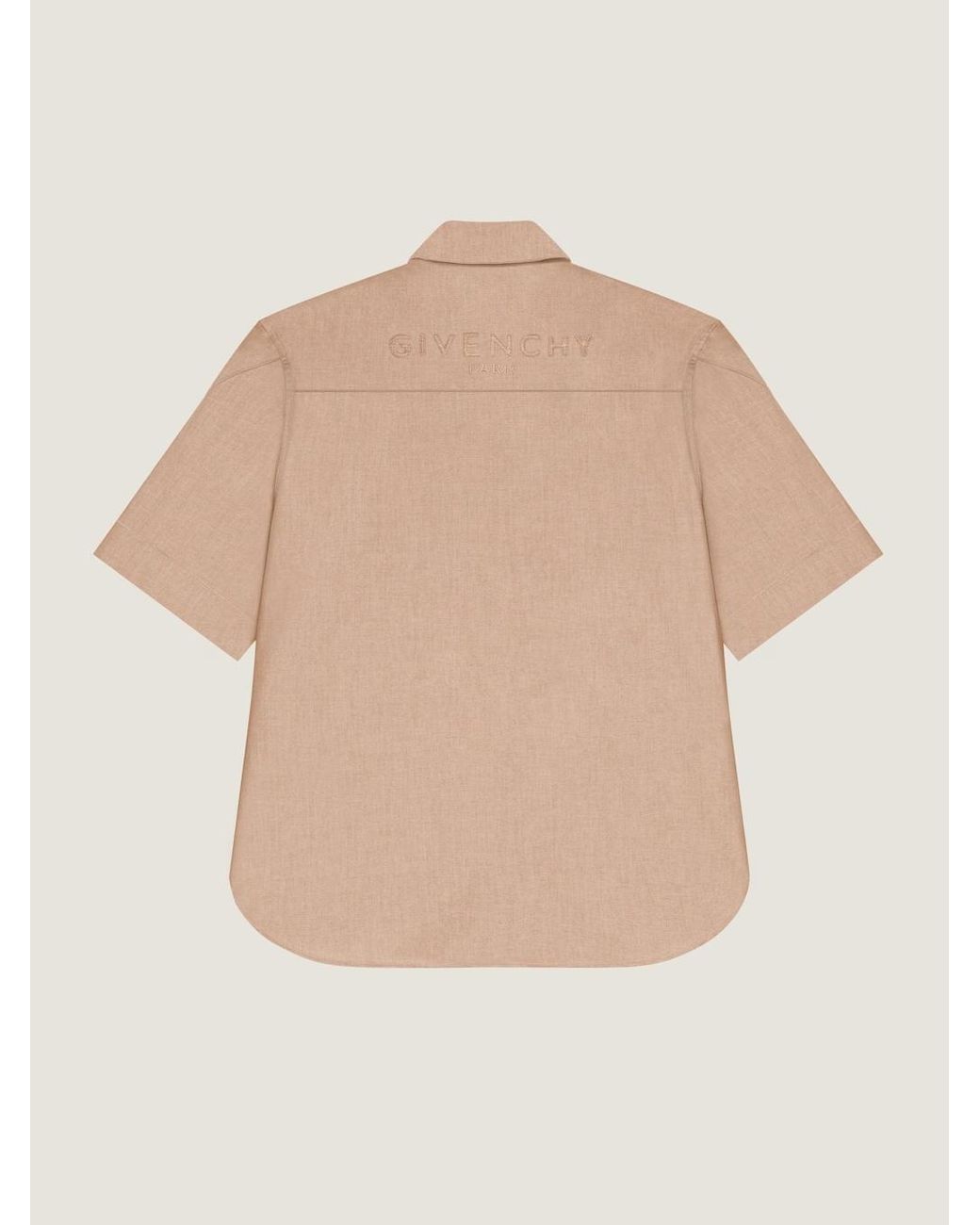 Givenchy Natural Couture Seam Zipped Shirt for men