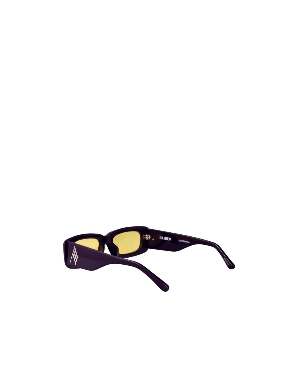 The Attico White Mini Marfa Sunglasses