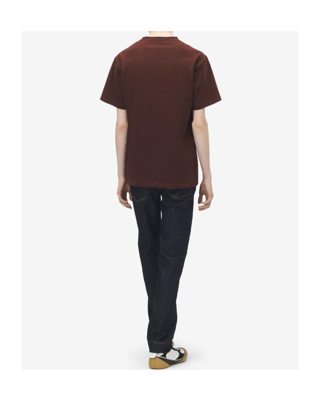 McQueen Brown Cotton Logo T-Shirt for men