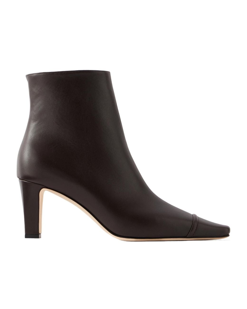 Manolo Blahnik Black Minimalist Handmade Leather Boots