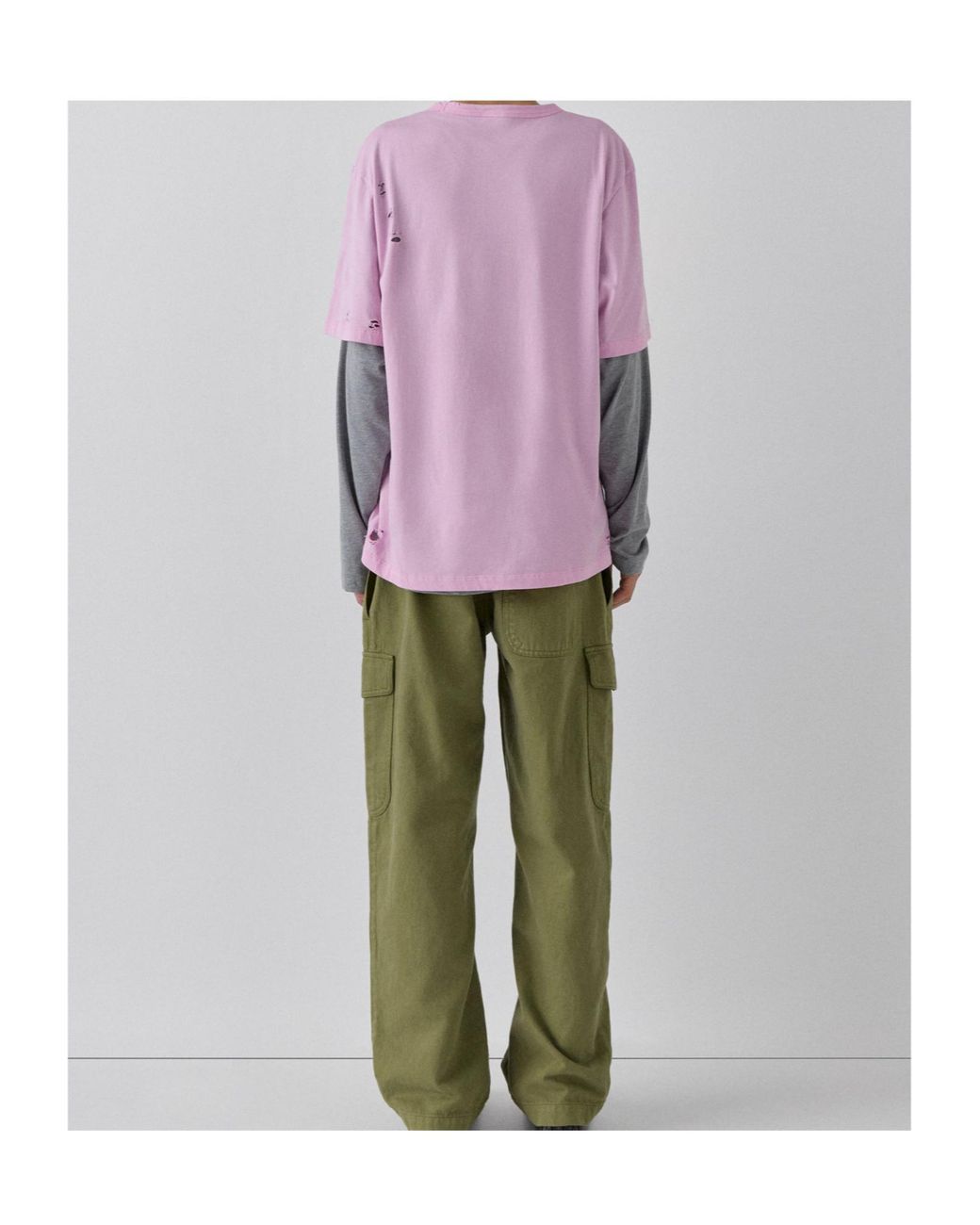 GIMAGUAS Pink Ricardo Layered T-Shirt for men
