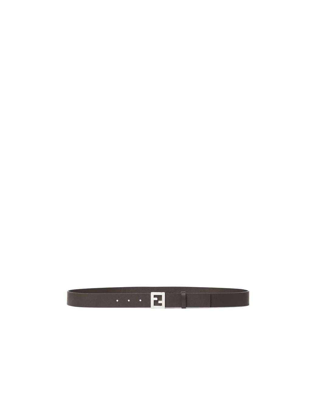 Fendi White Grace Logo Buckle Belt for men
