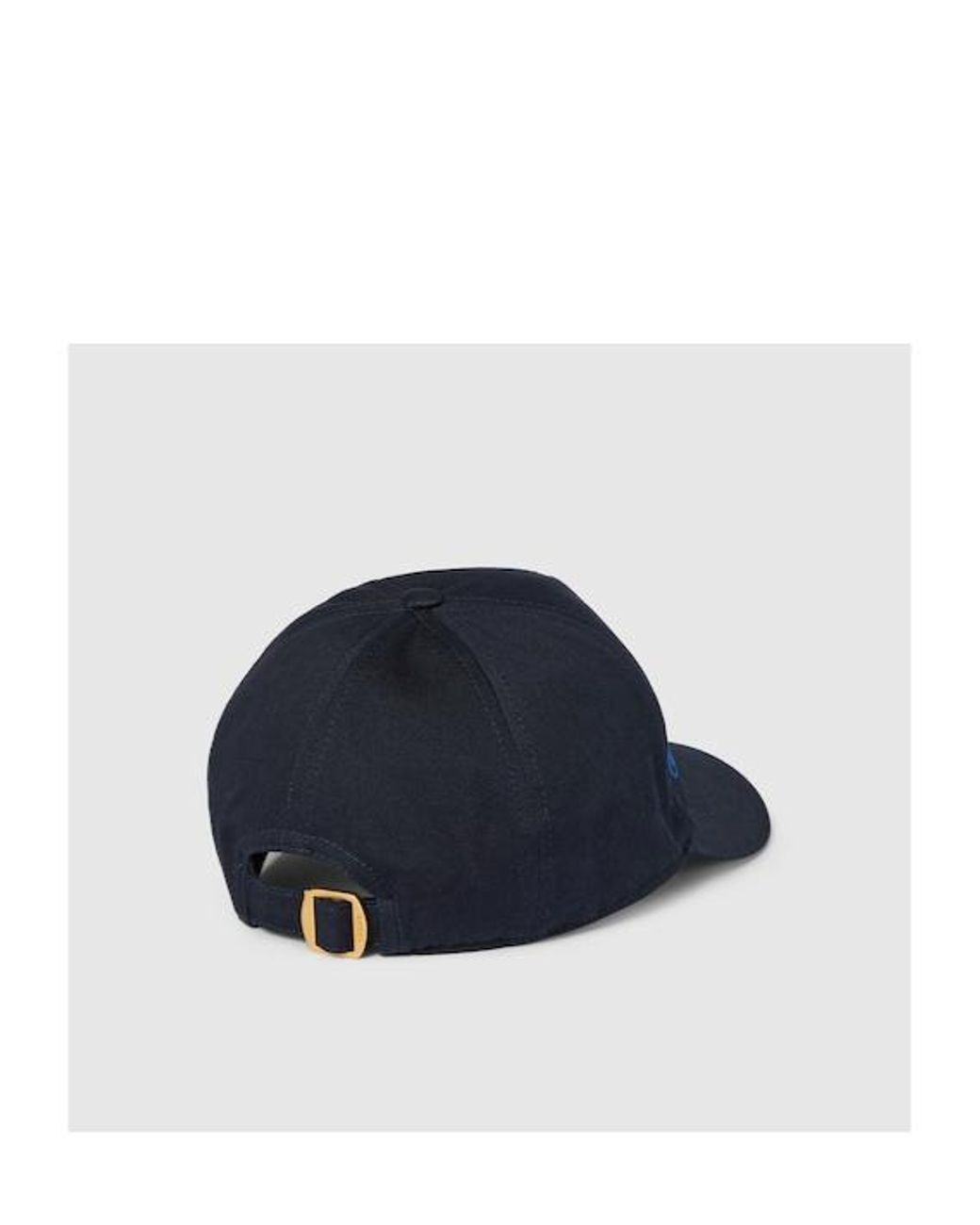 Gucci Blue Logo Embroidered Baseball Cap for men