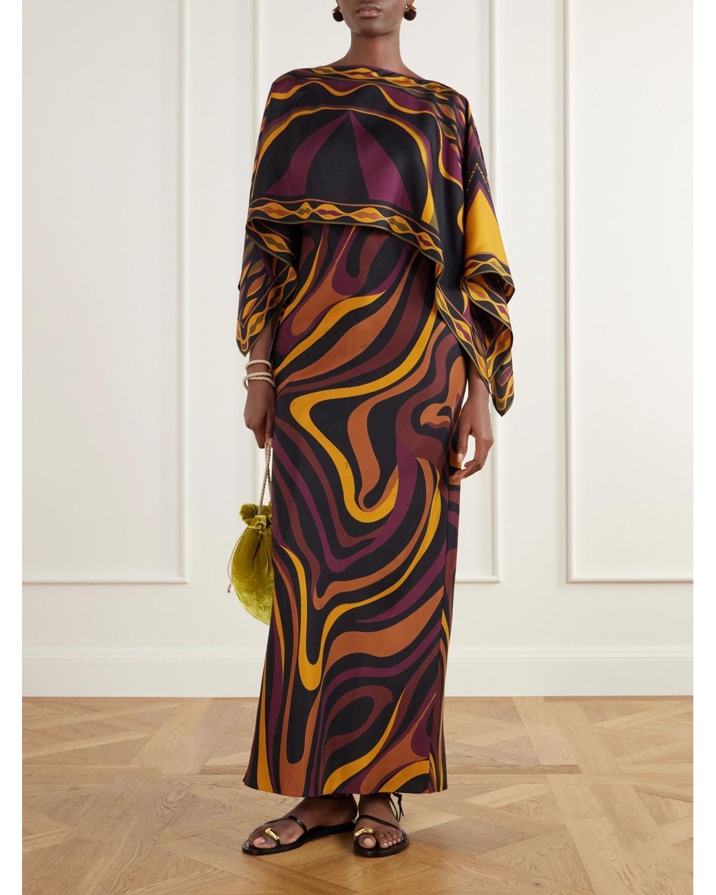 Emilio Pucci Multicolor Printed Silk Dress