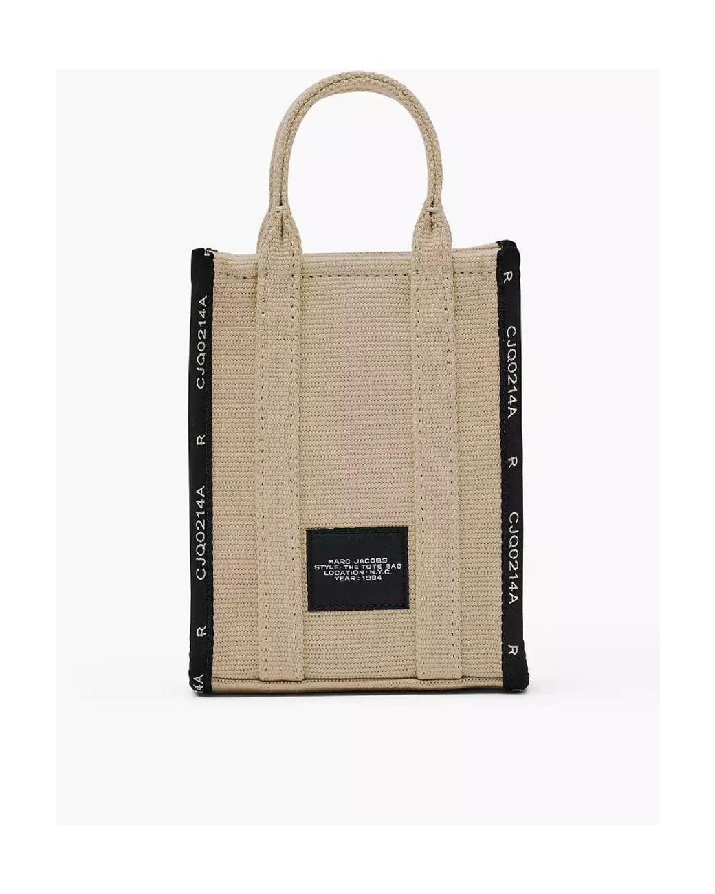 Marc Jacobs Black The Jacquard Crossbody Tote Bag