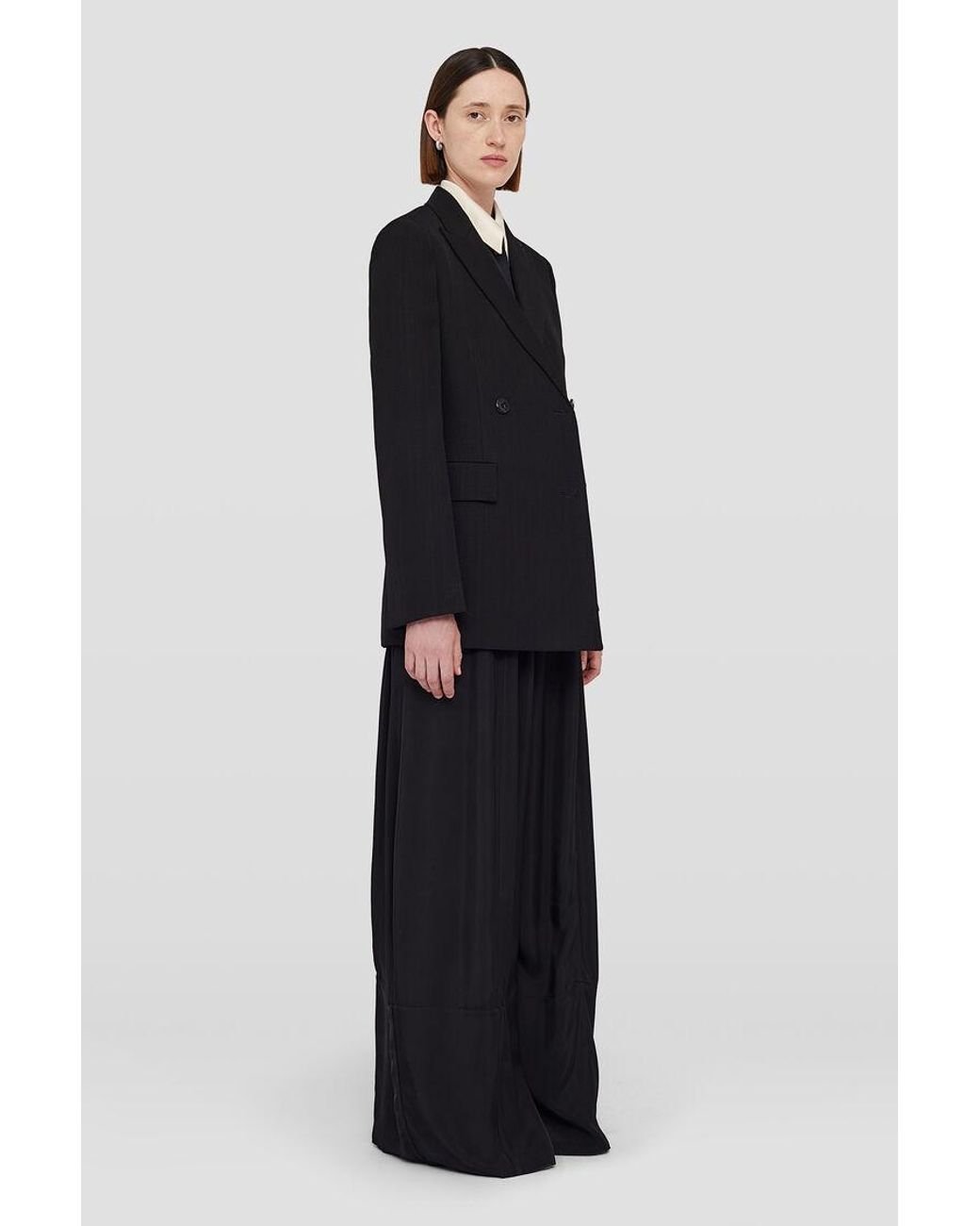 Jil Sander Black Two-Toned Long-Sleeved Shirt
