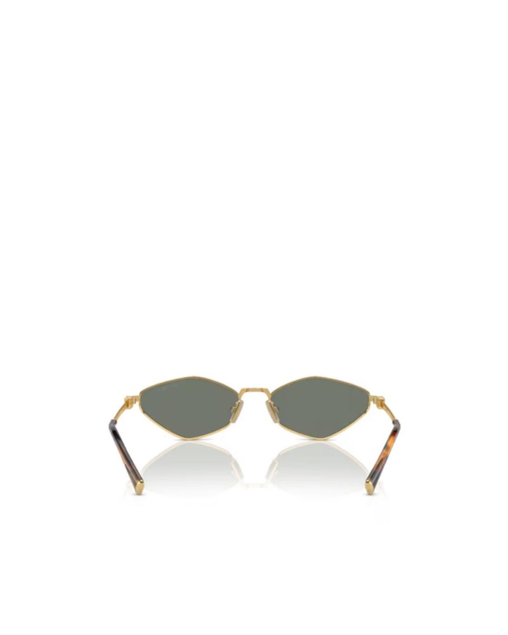 Miu Miu White Geometric-Frame Sunglasses