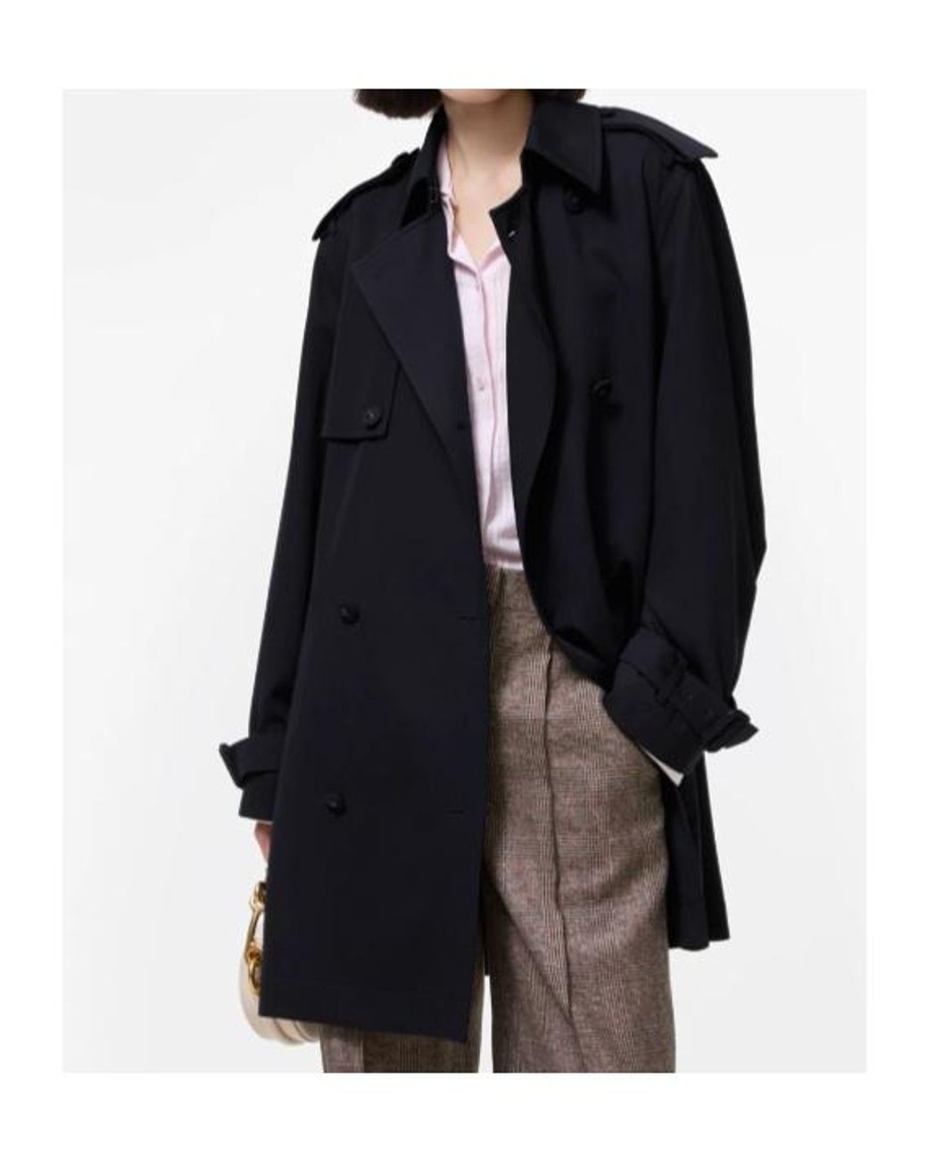 Burberry Blue Latchmere Belted Trench Coat