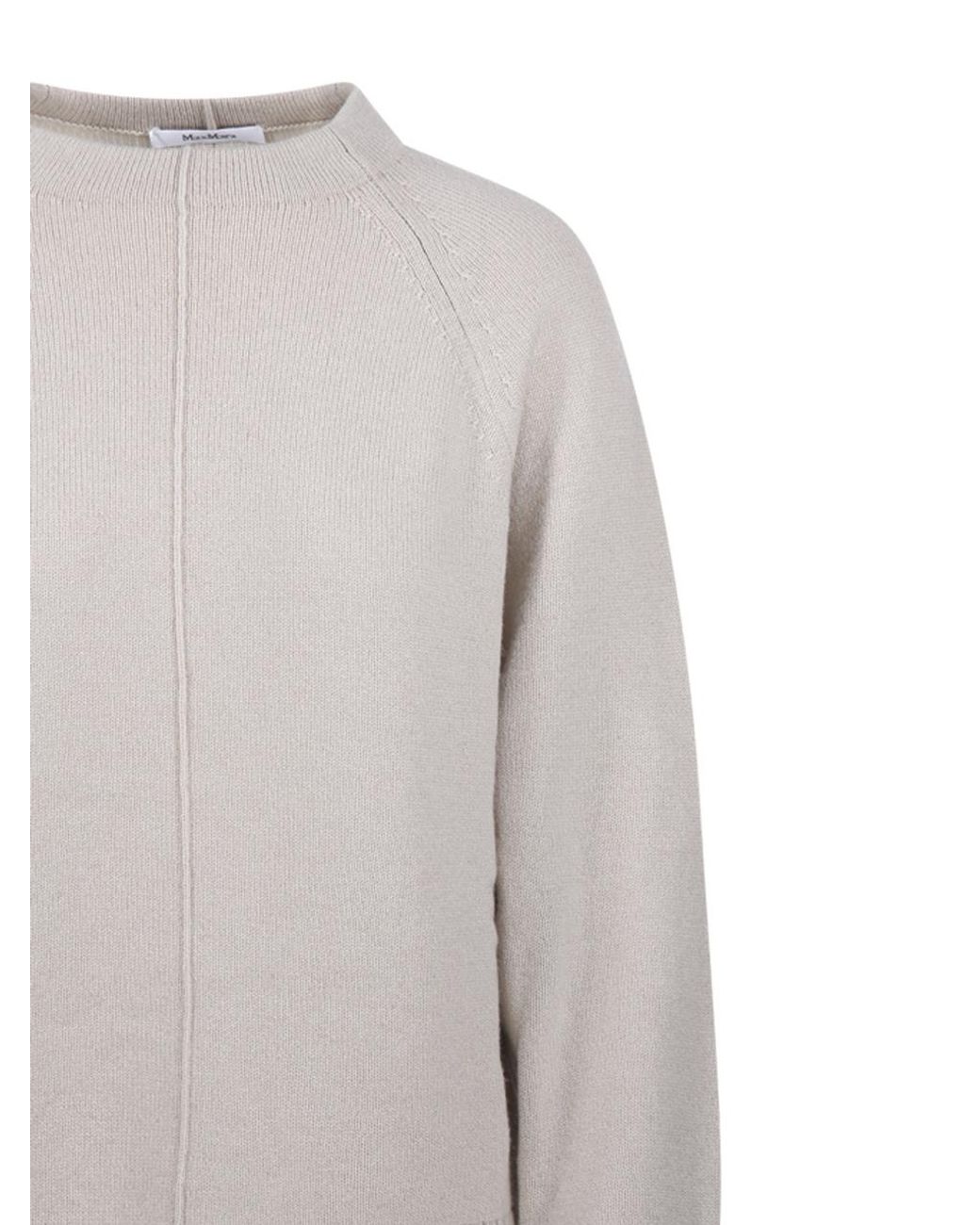 Max Mara Gray Crewneck Long-Sleeved Jumper
