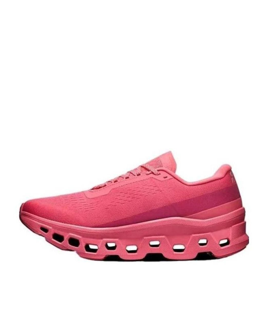 On Shoes Pink Cloudmonster 1 Cushioned Running Shoes