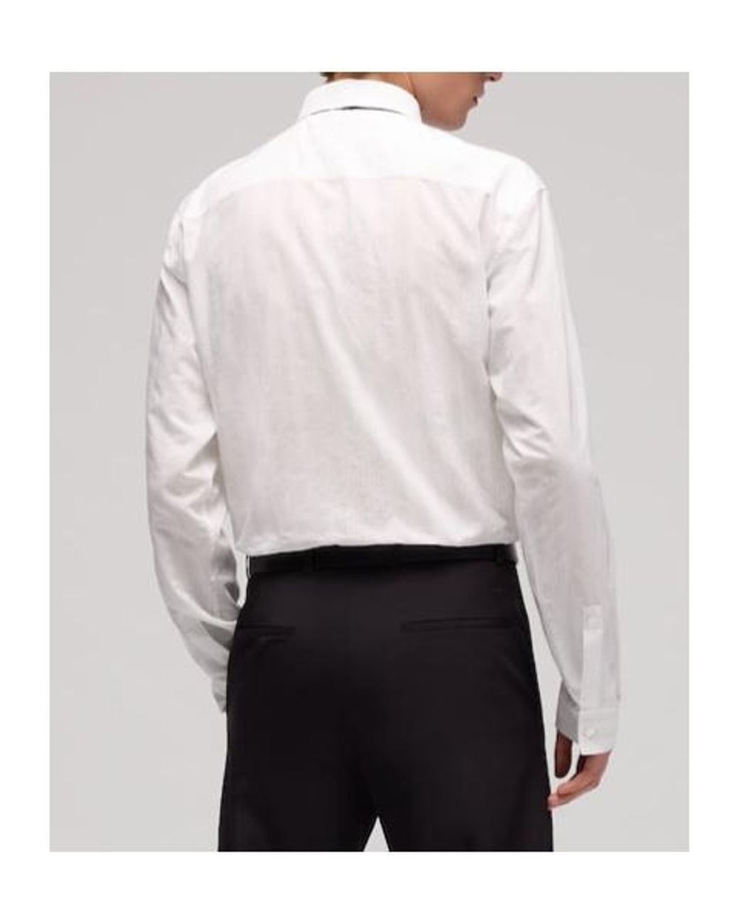 Gucci White Striped Technical Cotton Shirt for men