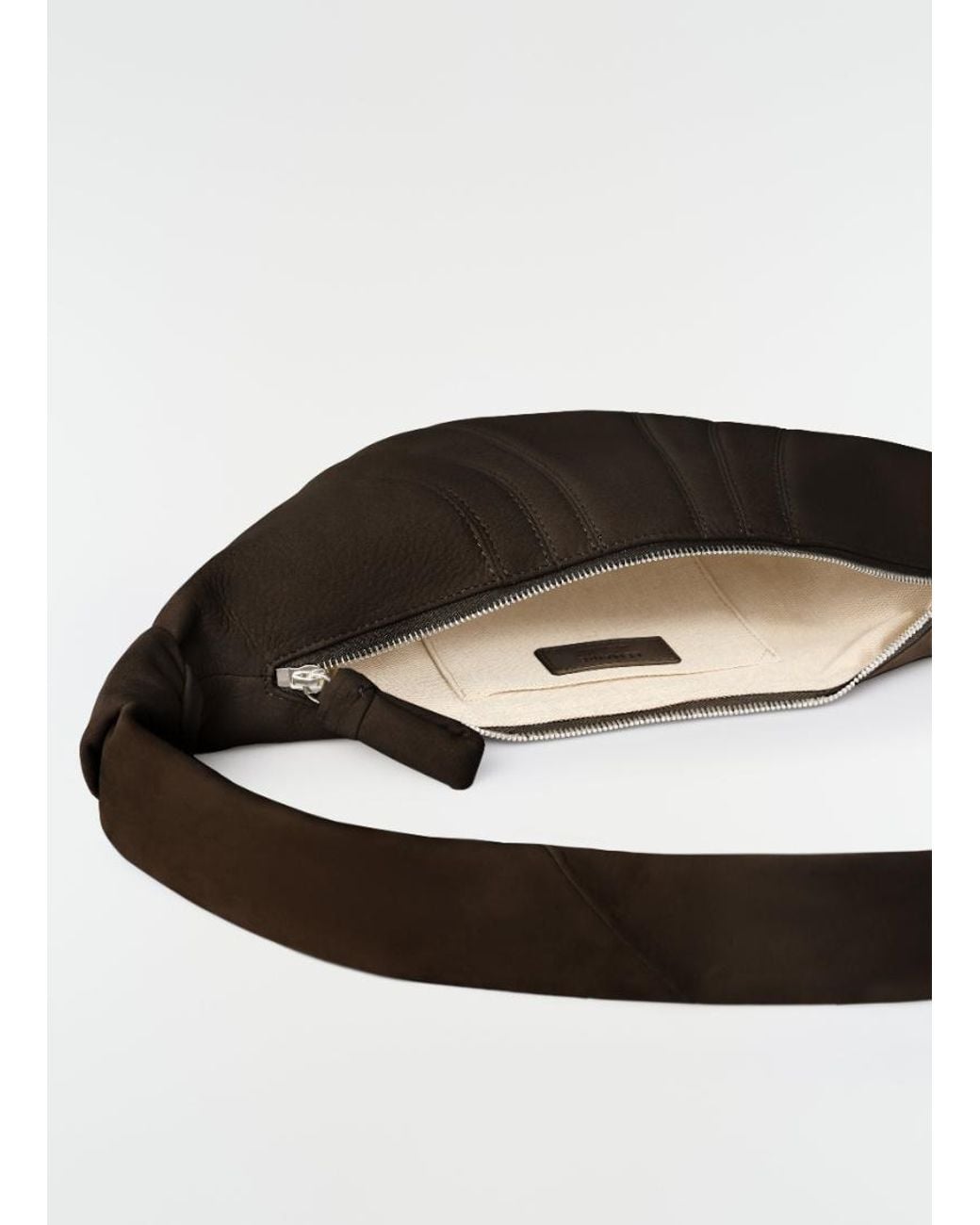 Lemaire Black Zip-Up Croissant Bag