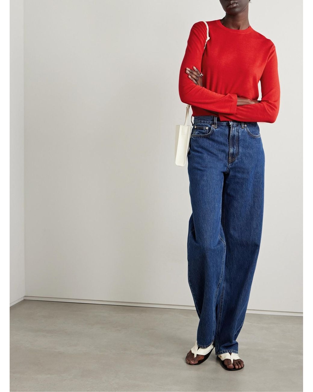 Leset Red James Wool Sweater