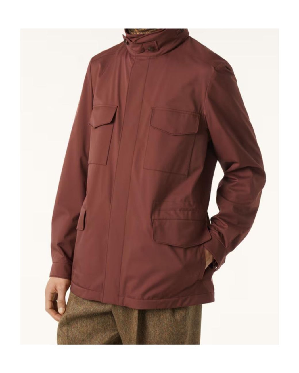 Loro Piana Red Traveler Field Jacket for men
