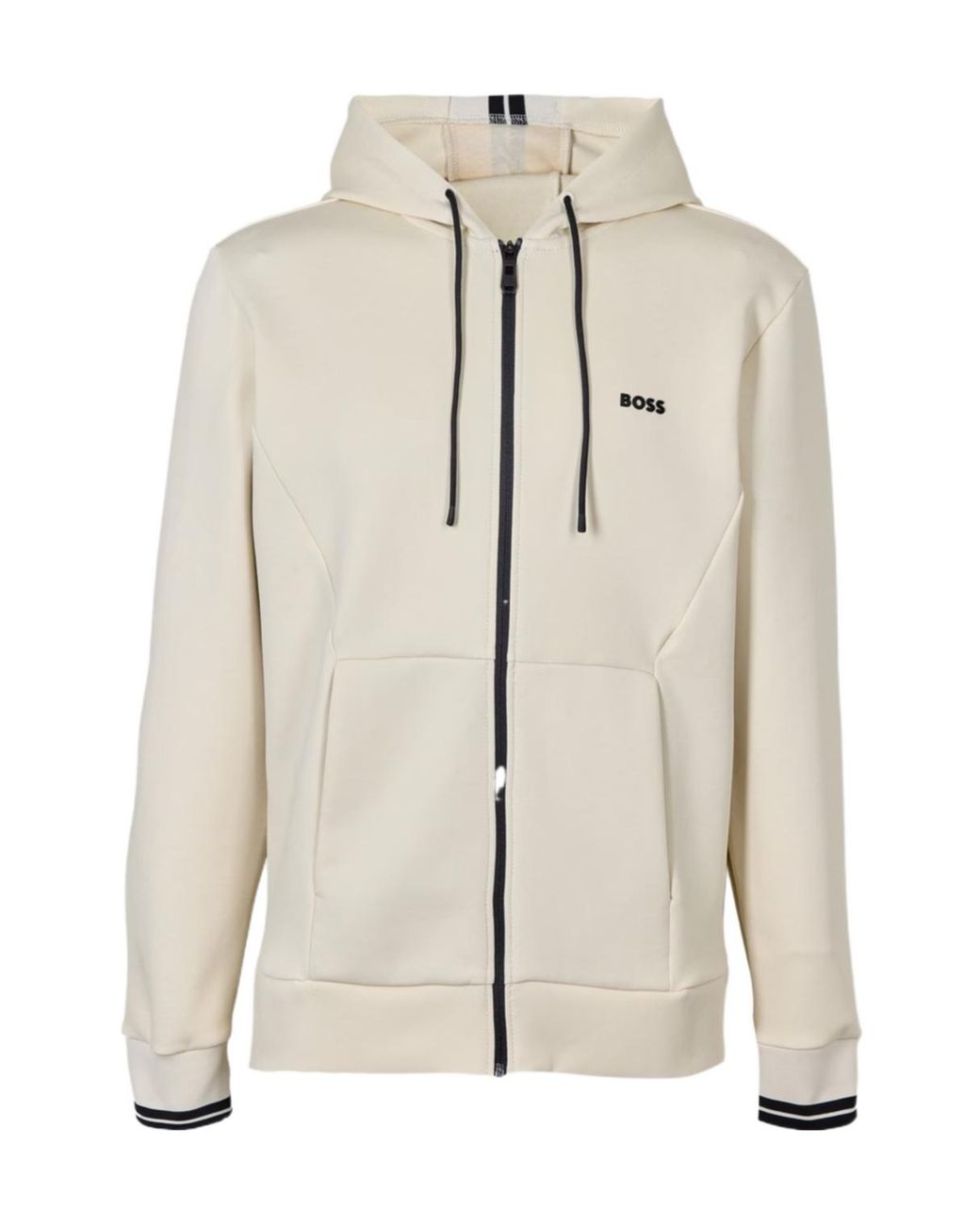 Boss Natural Zip Hoodie, Advanced Stretch for men