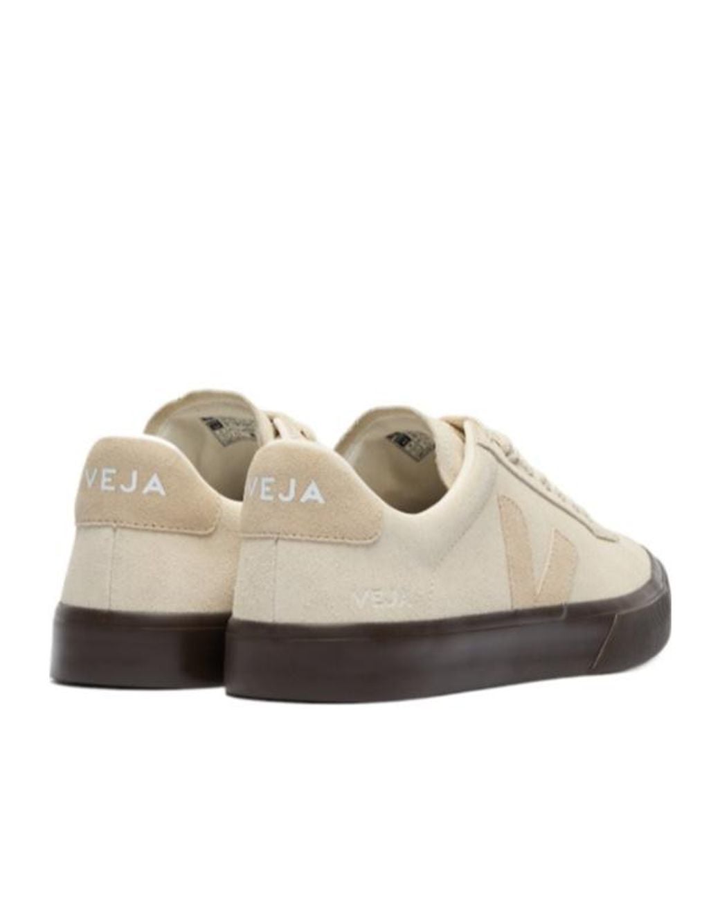 Veja White Campo Bold Lace-Up Sneakers for men