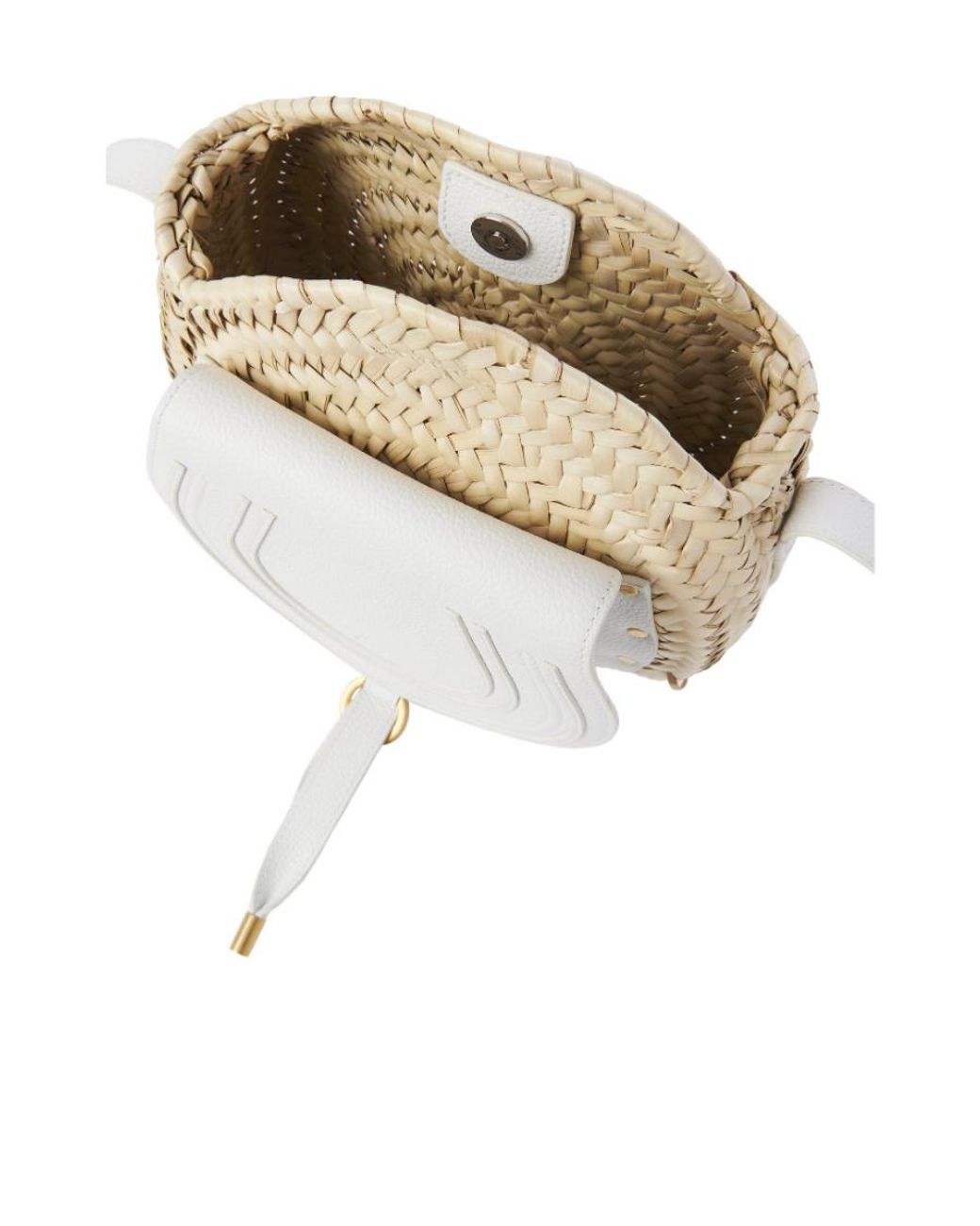 Chloé White Marcie Crossbody Bag