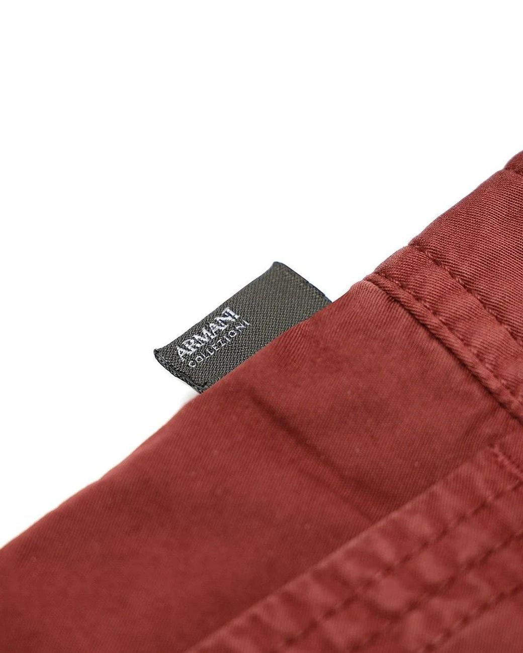 Armani Collezioni Red Logo Shorts for men