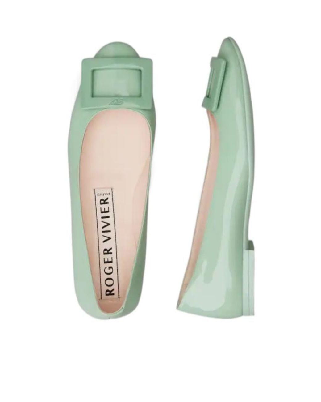 Roger Vivier Green U Look Ballerinas