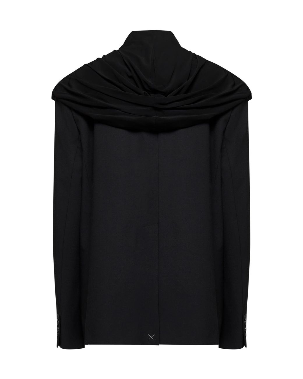 Y. Project Black Ruched Tailored Blazer