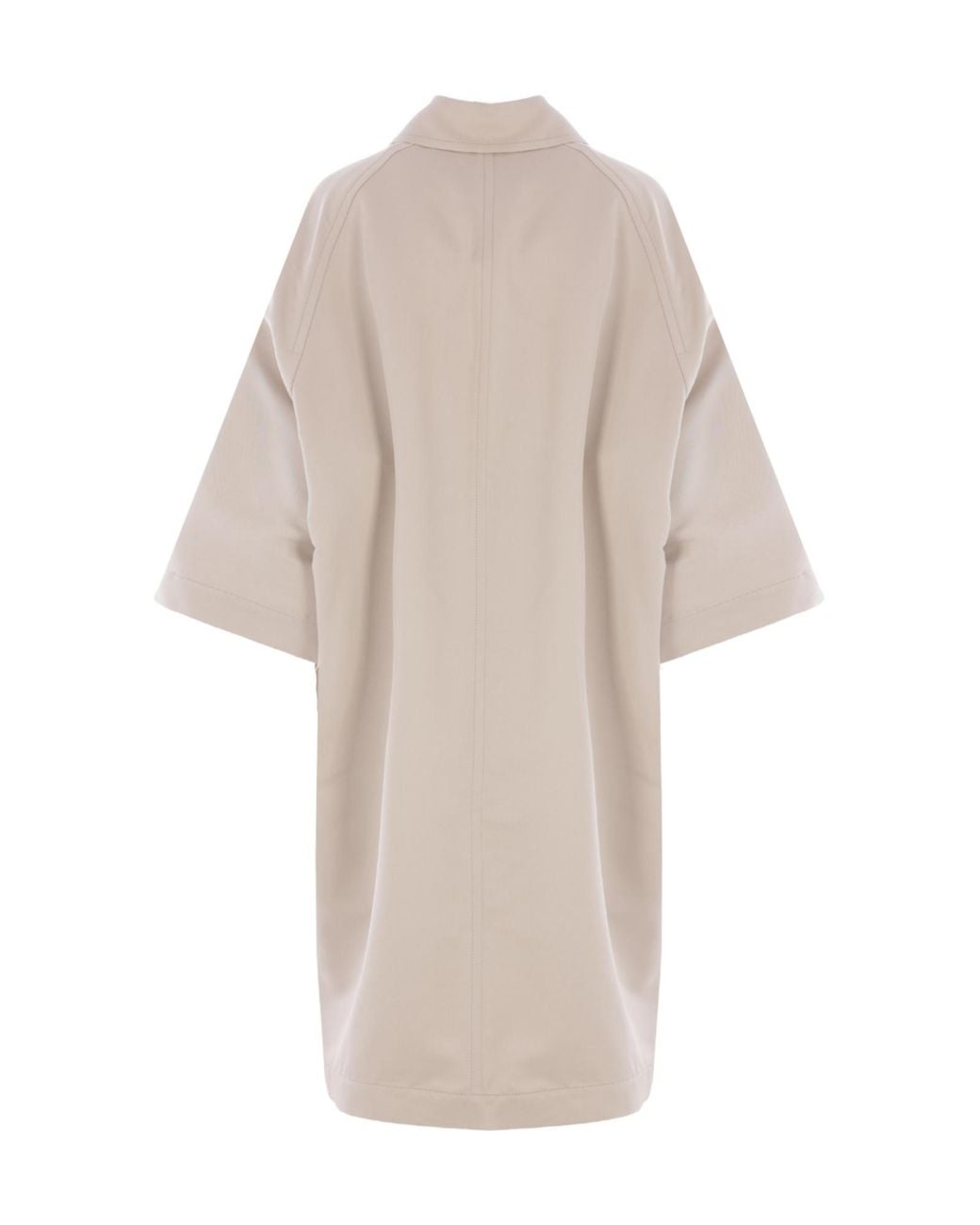 Bottega Veneta White Buttoned Loose Fit Coat