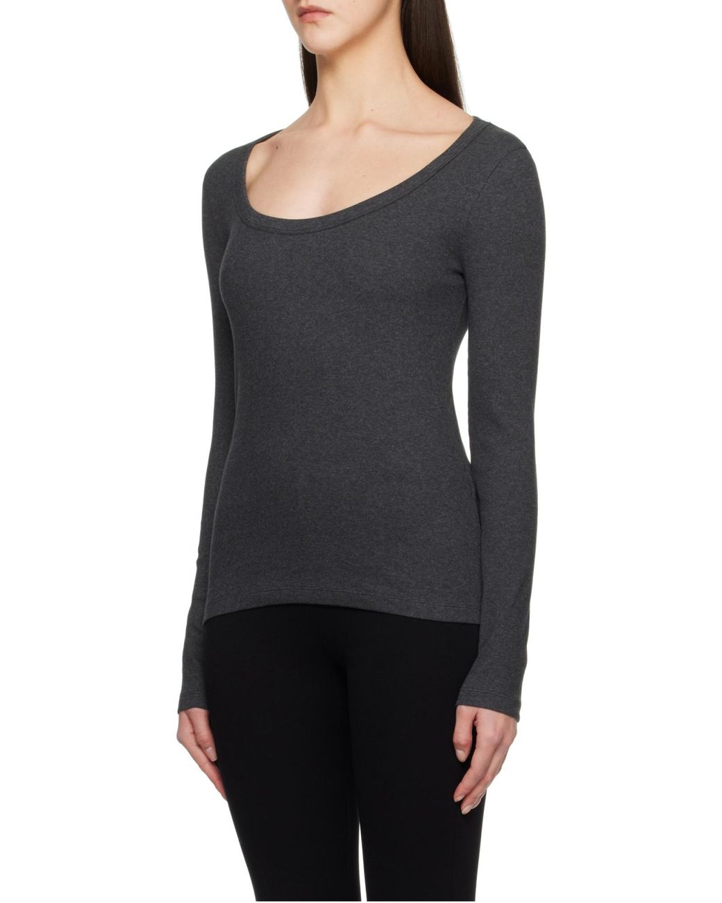 Totême  Black Totême Classic Long-Sleeve T-Shirt