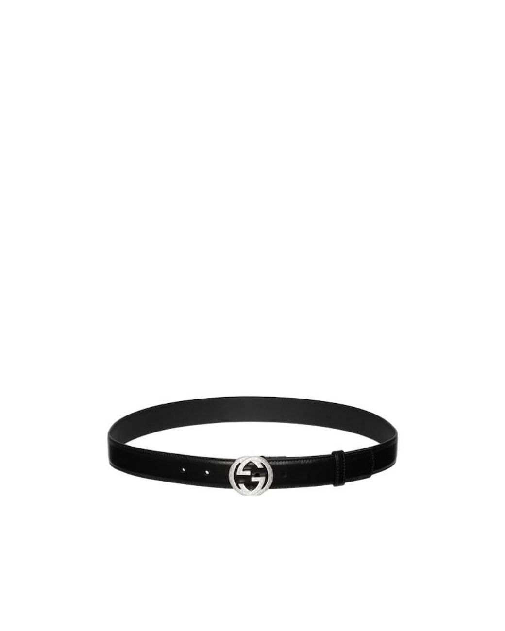 Gucci White Logo Plaque Belt for men
