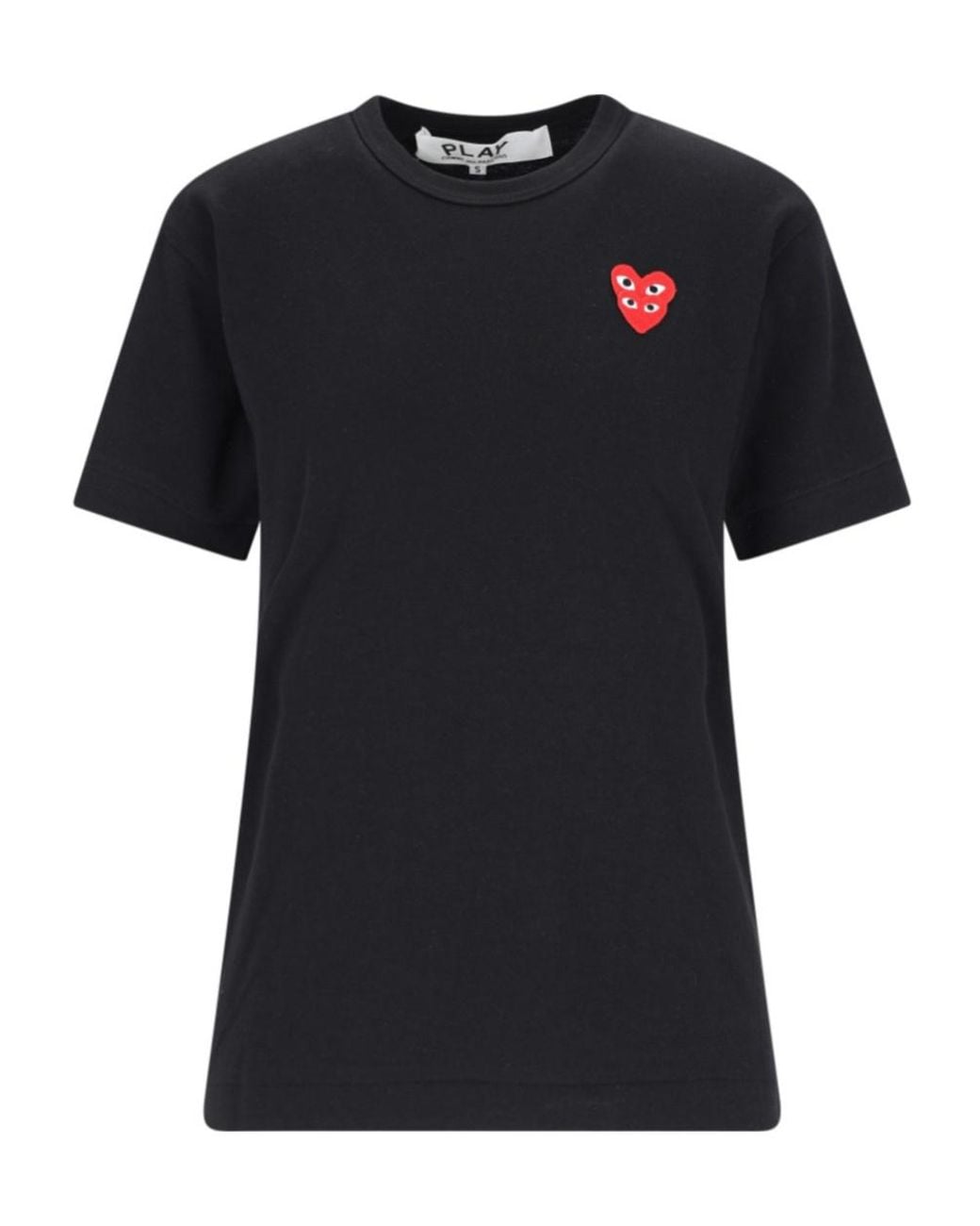 COMME DES GARÇONS PLAY Black Short-Sleeved T-Shirt