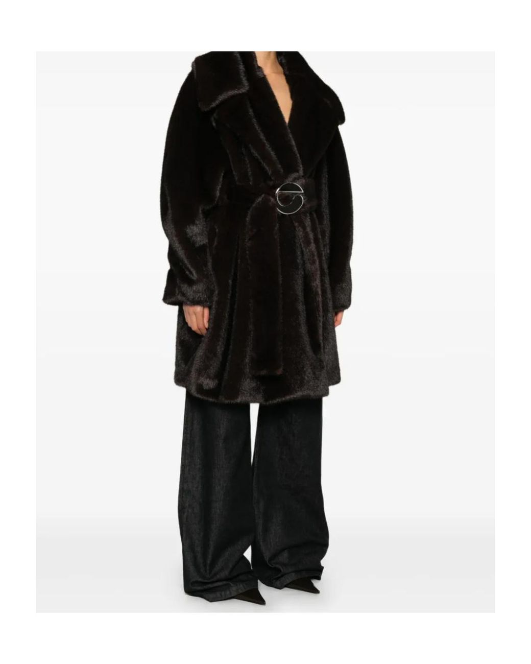 Coperni Black Belted Coat