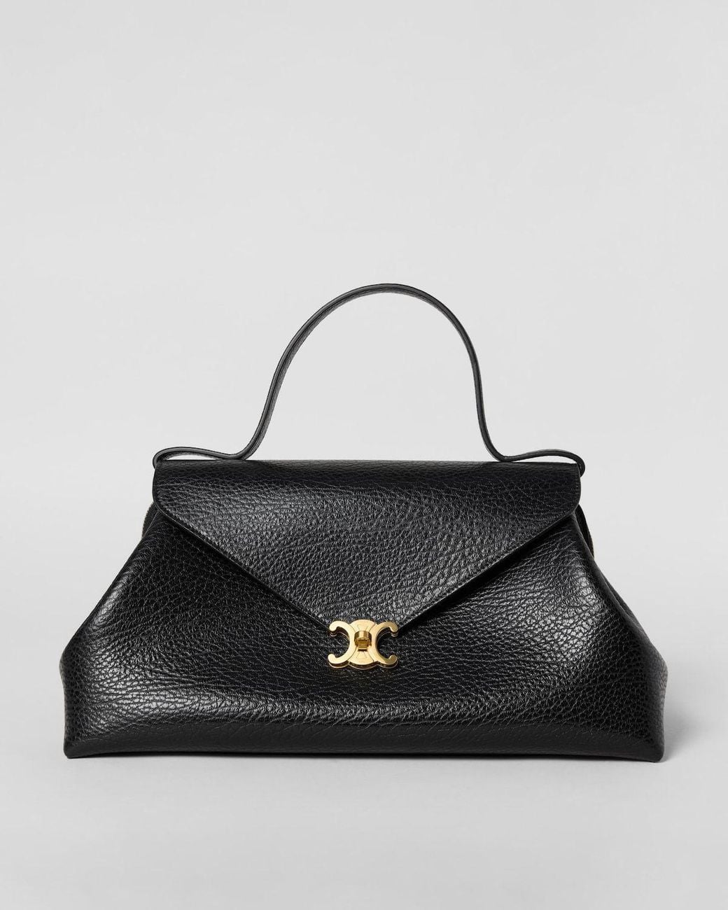 Céline Black Logo Shoulder Bag