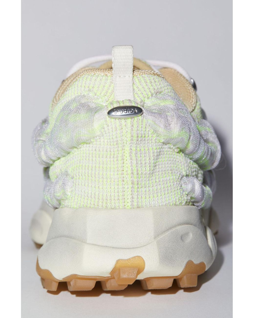 Acne White Bubba Lace-Up Sneakers for men