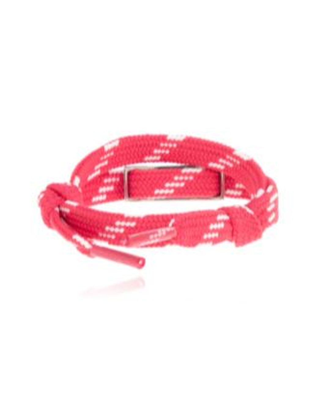 Balenciaga Pink Logo Engraved Bracelet for men
