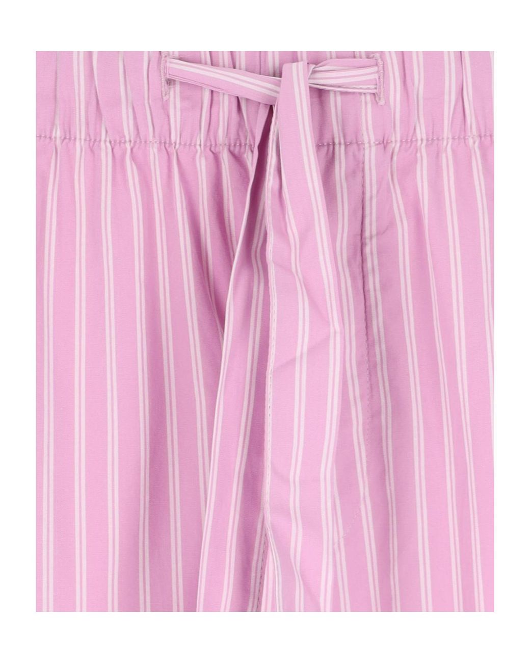 Tekla Pink Striped Poplin Pyjama Pants for men