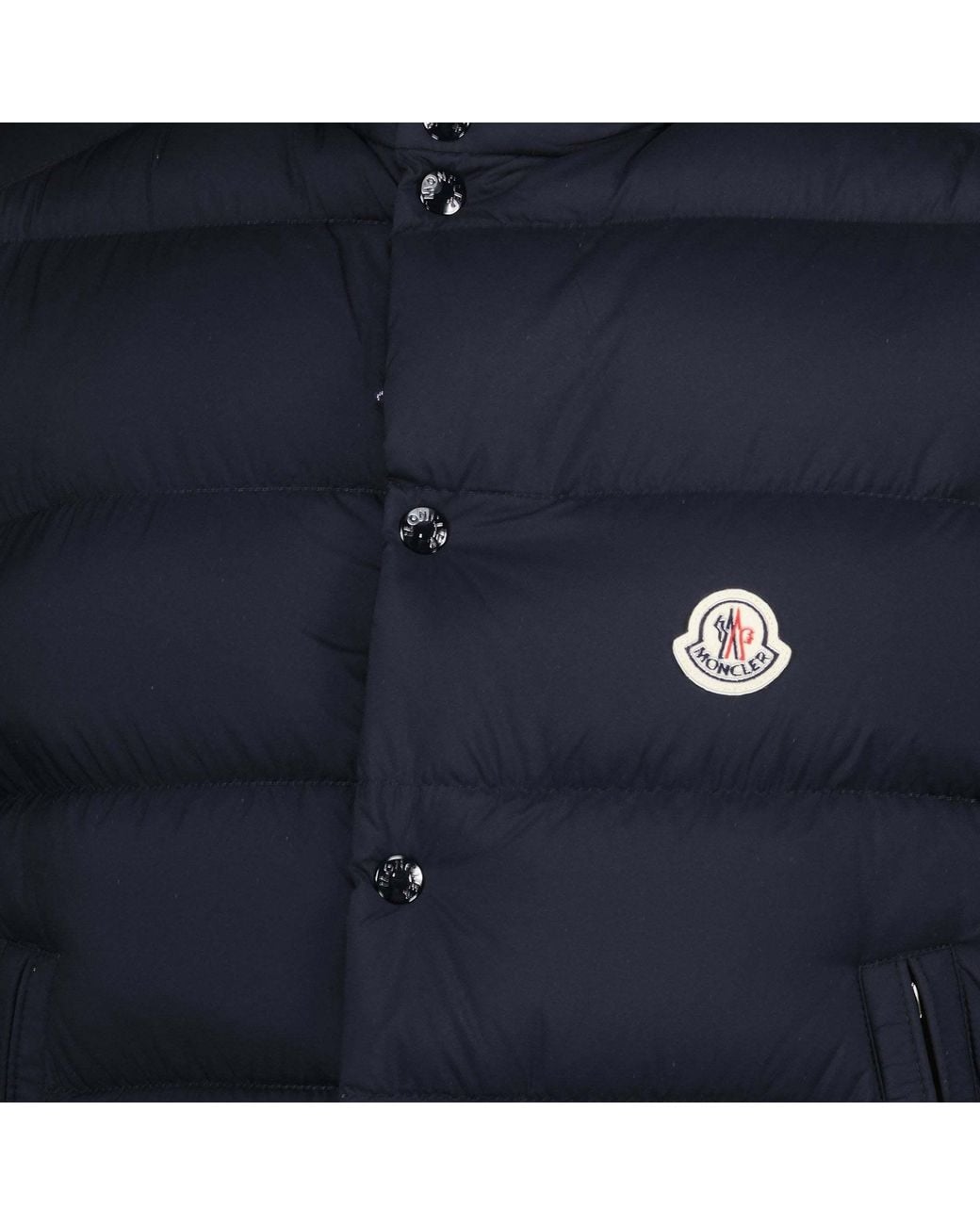 Moncler Black Tibb Zip-Up Padded Gilet for men