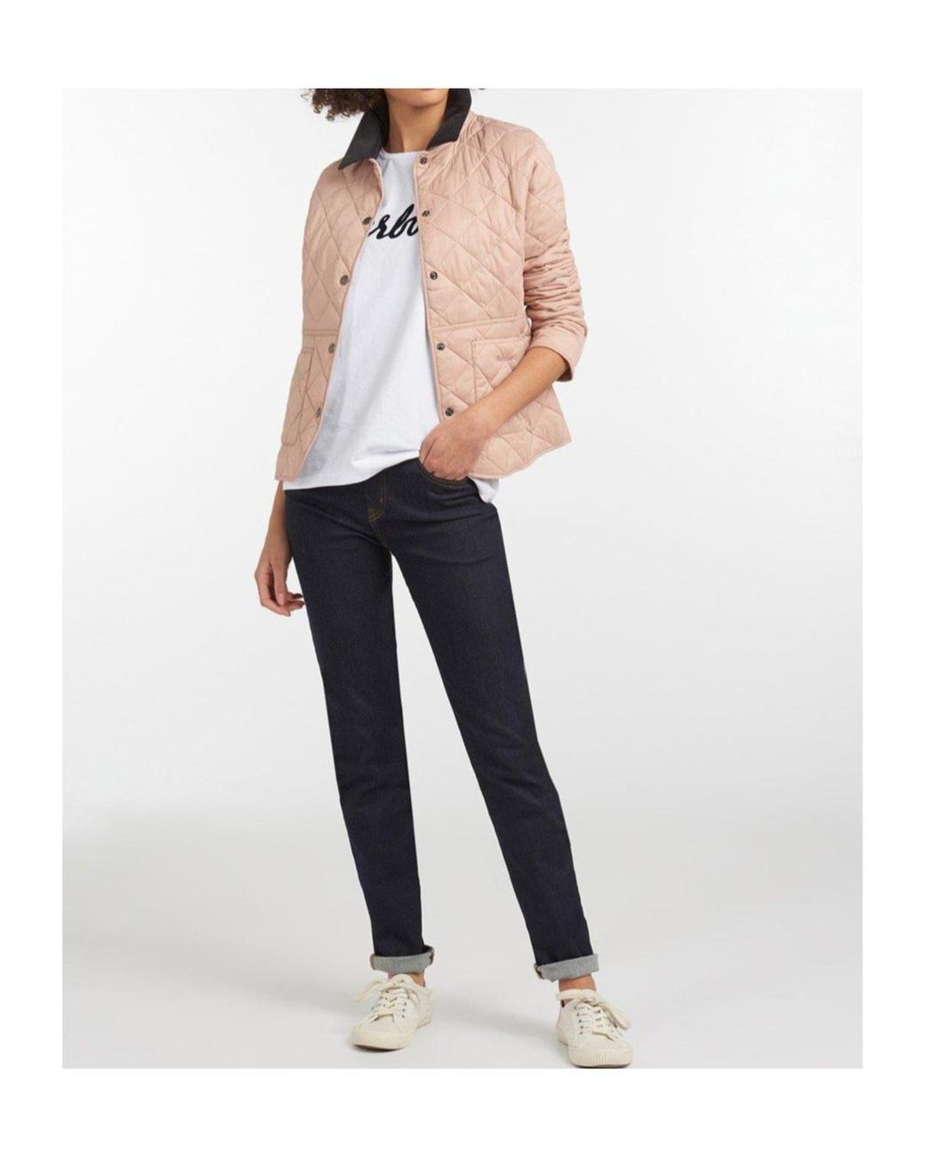 Barbour Pink Deveron Jacket