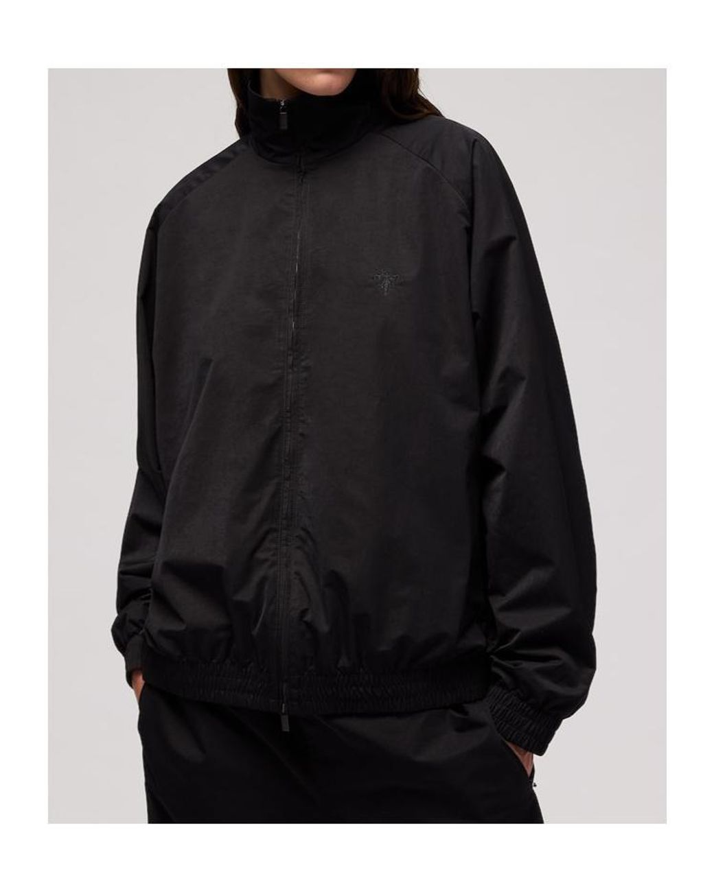 Gucci Black Soft Technical Twill Zip Jacket