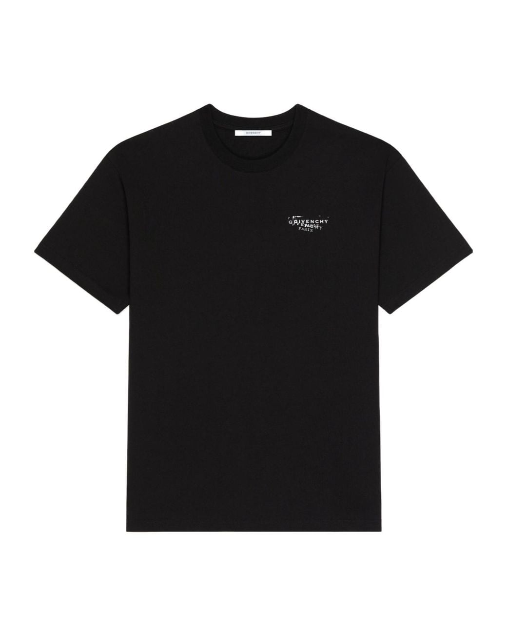 Givenchy Black Logo Printed Crewneck T-Shirt for men