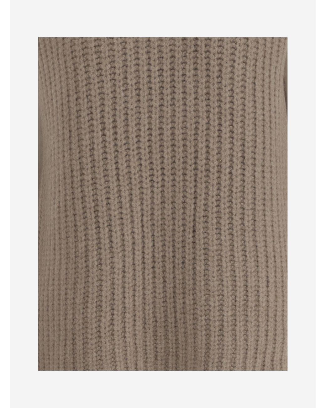 The Row Brown High-Neck Sweater