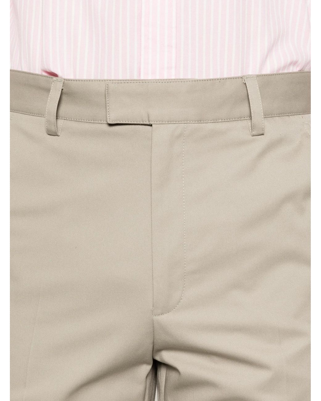 A.P.C. White Tailored Straight-Leg Pants for men