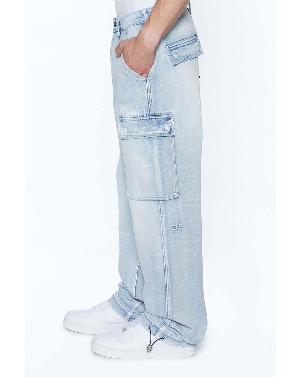 Ksubi Blue Belt-Loop Jeans for men