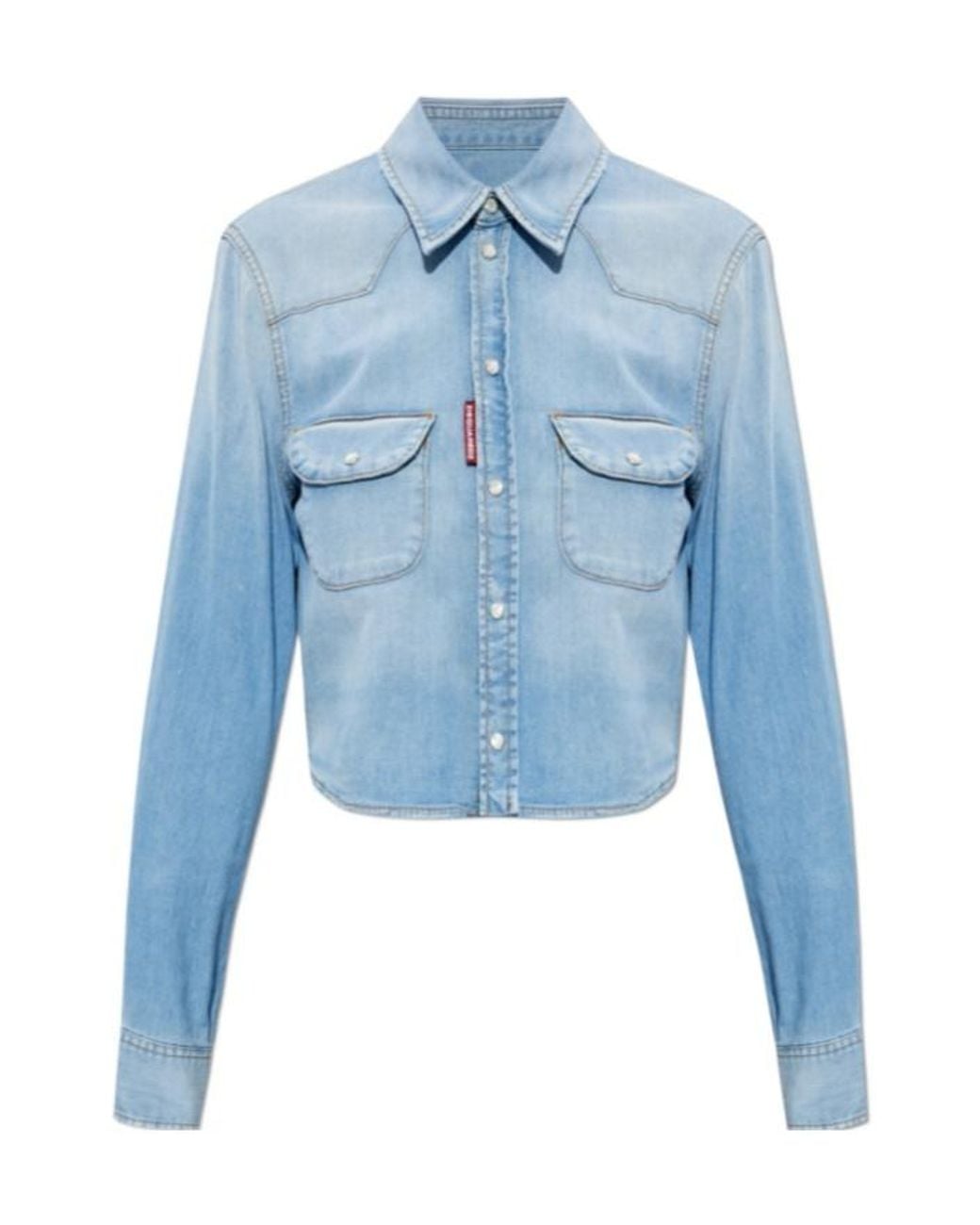 DSquared² Blue Long Sleeved Denim Shirt