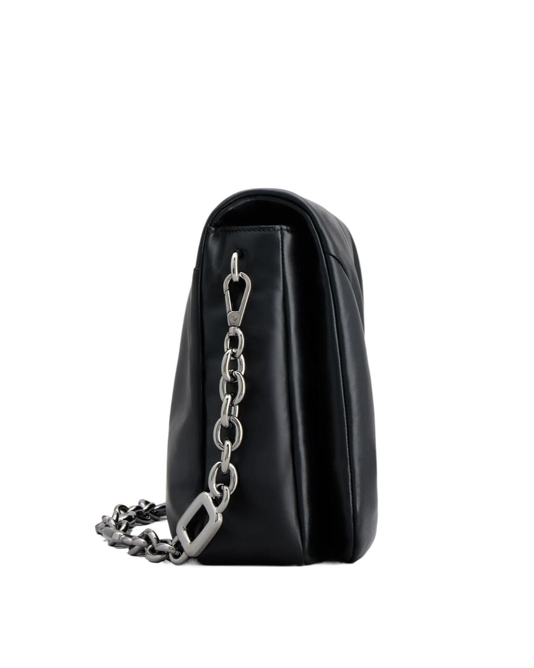 Roger Vivier Black Viv Choc Chain-Linked Large Shoulder Bag