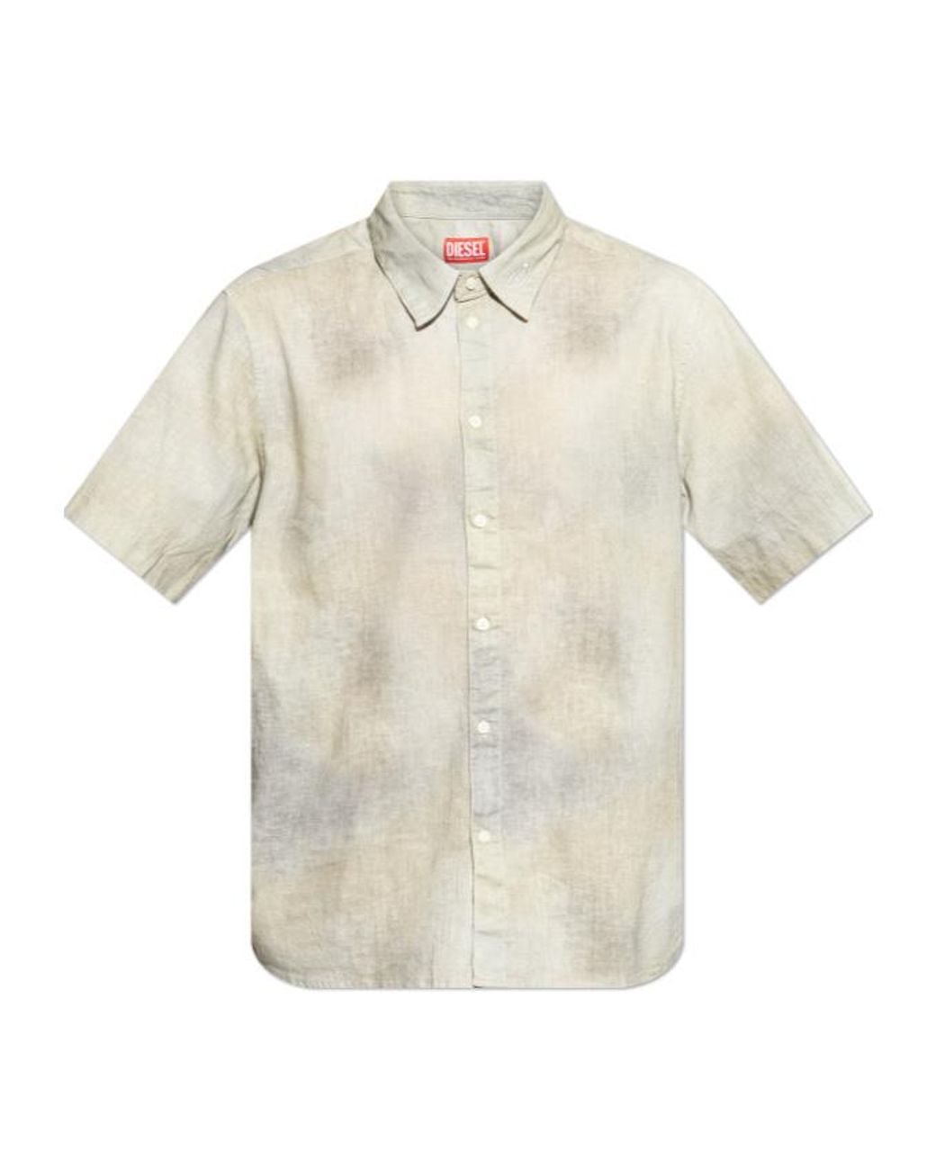 DIESEL White S-Leie Short Sleeved Shirt for men