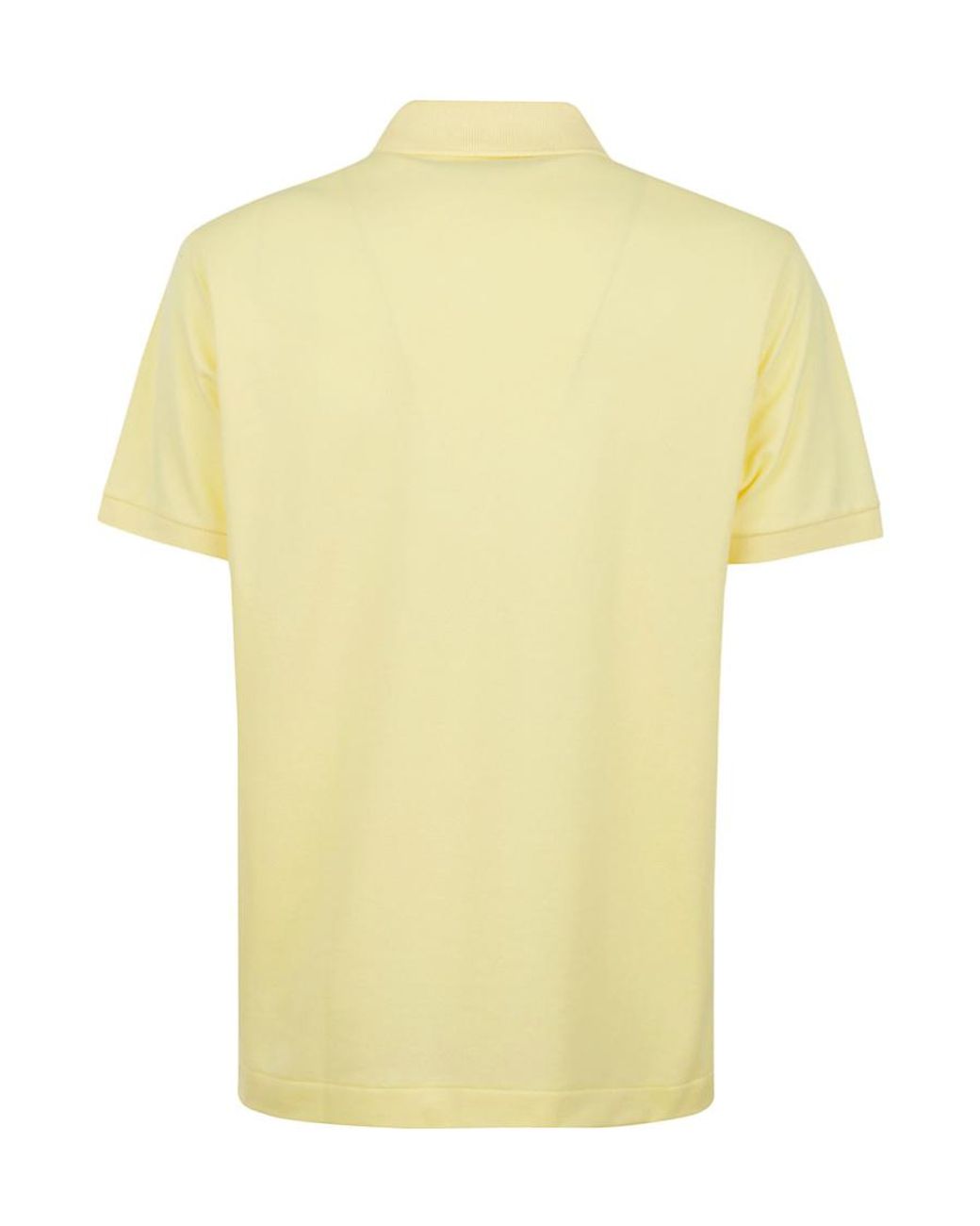 Lacoste Yellow Logo-Patch Polo Shirt for men