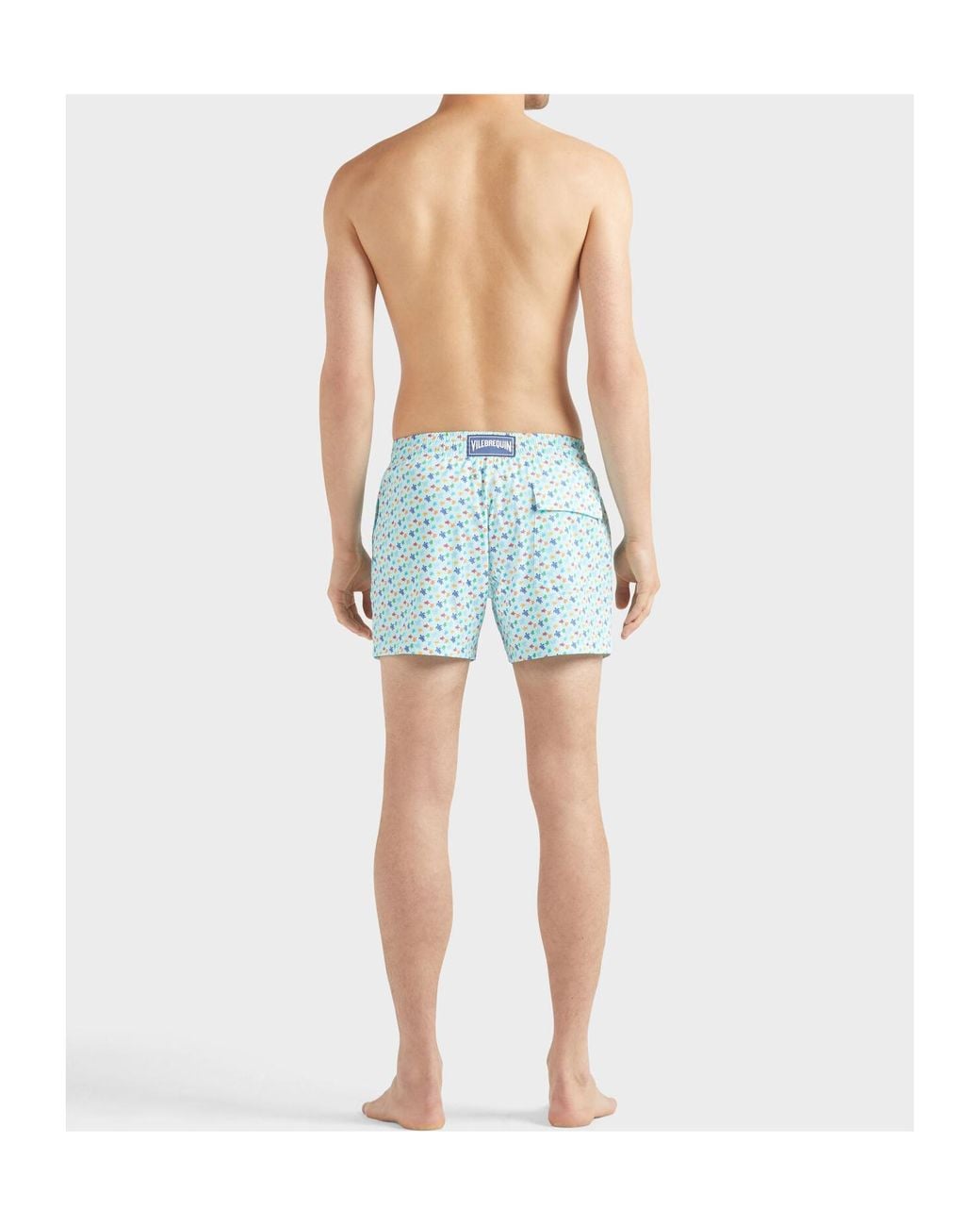 Vilebrequin Blue Turtle Print Swim Shorts for men